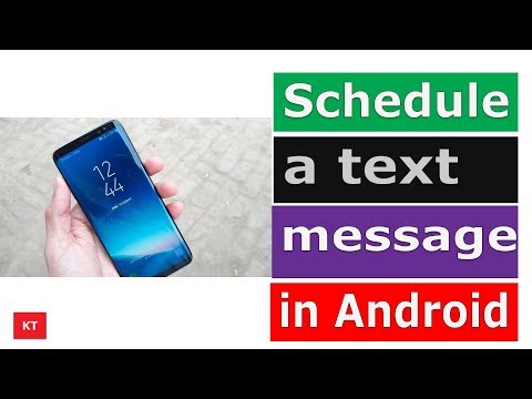 How to schedule a text message in android s8/s9/note8/note9