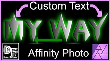 Create unique lettering for your logo identity in Affinity Photo