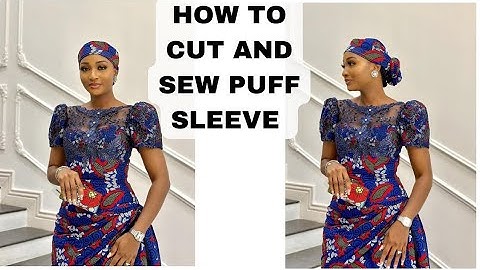 How to cut and sew puff sleeve