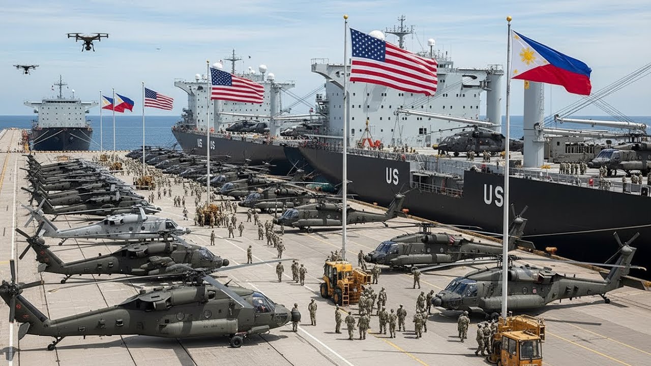 Philippines Surprised! U.S. Conducts Massive Helicopter Assembly at Subic Bay