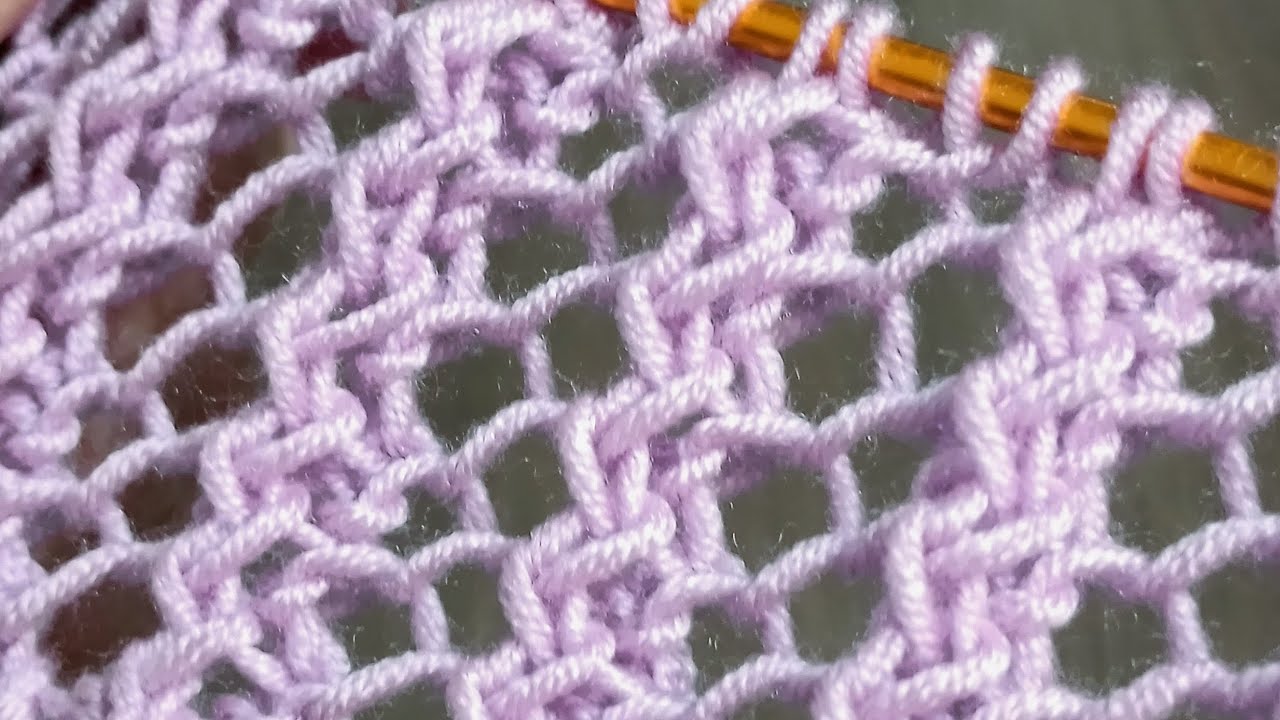 Потрясающий 💯👌 узор для вязания двумя спицами, состоящий из одного ряда 