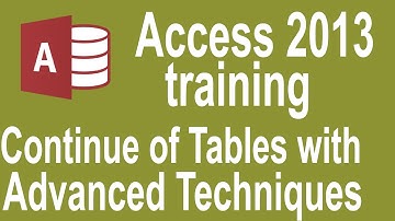 Learn Microsoft Access : MS Access 2013 Urdu Video Tutorial#3