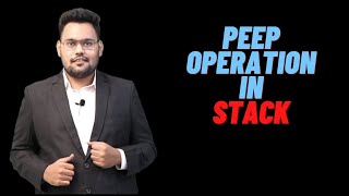 Peep Operation in Stack