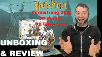Harry Potter Durmstrang Ship 3D Puzzle Cityscape UNBOXING & REVIEW