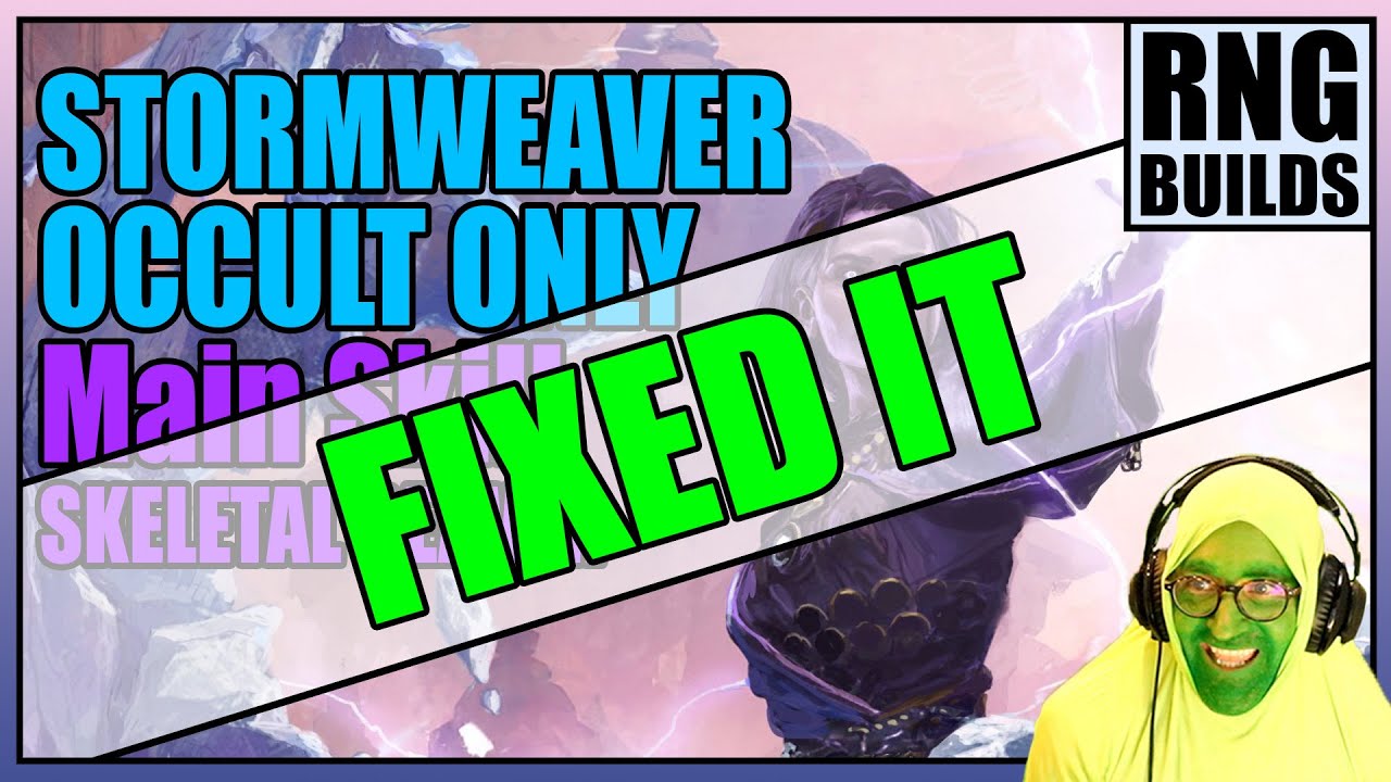 Path Of Exile 2 : RNG Builds - Stormweaver / lvl 61 / Skeletal Reaver  - Occult Skill line Only