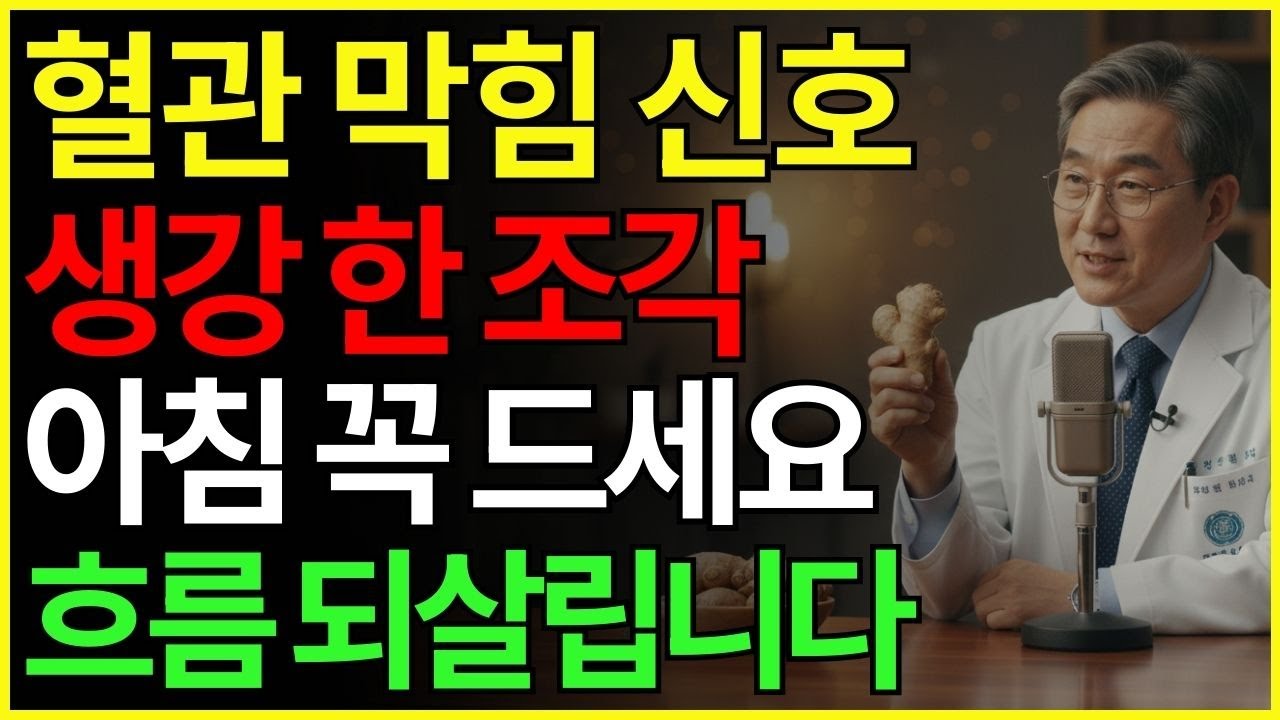 의사도 놀란 생강의 비밀, 하루 한 조각이 혈관 나이를 10년 젊게 만듭니다 | 건강 | 혈관 | 면역 | 장수 | 식습관