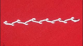 Zigzag Chain Stitch for Beginners | Hand Embroidery Magic