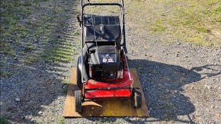 McLane mower won't stay running after I installed a new air filter.