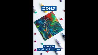 DOMS | Fluid Acrylic Vibrant Colours | Rise high towards your colourful vibrant Ambitions
