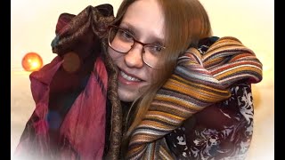 ASMR Scarf Collection   Scarf Masking ~ Fabric Sounds & Muffled Whispering