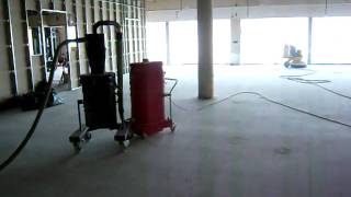 Custom Concrete 7000 Sf Carpet Glue Removal And Floor Prep Part 1