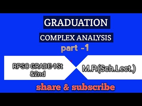 complex analysis (Part -1) - YouTube