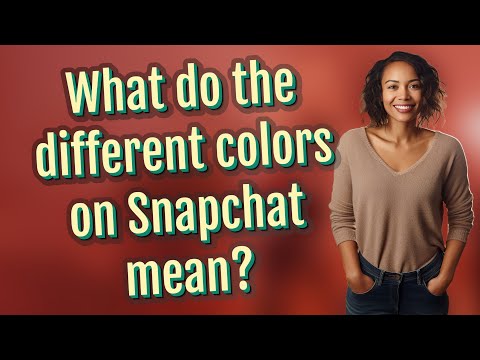 What Do The Different Colors On Snapchat Mean