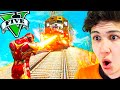 DETENIENDO el TREN con SUPERHÉROES en GTA 5! (Mods)