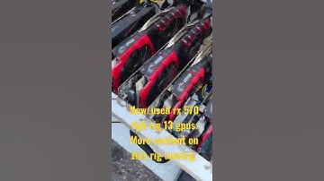 Bought Used 13 GPU RX 570 4gb Mining Rig