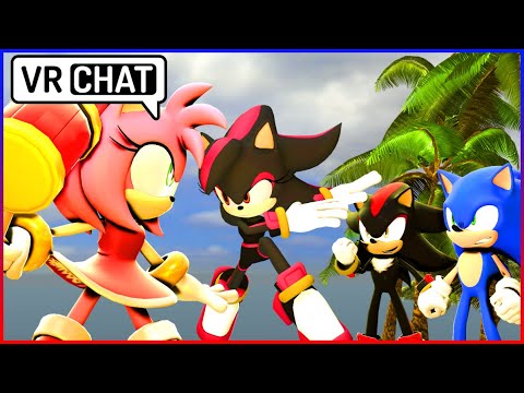 SONIC AND SHADOW WITNESS AMY VS SHADINA IN VR CHAT 