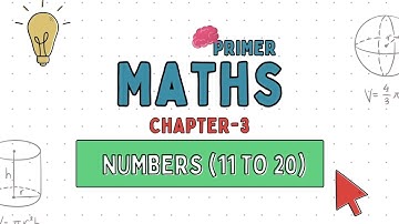 PLAYWAY | MATHS PRIMER | CH-3 : NUMBERS (11 TO 20)