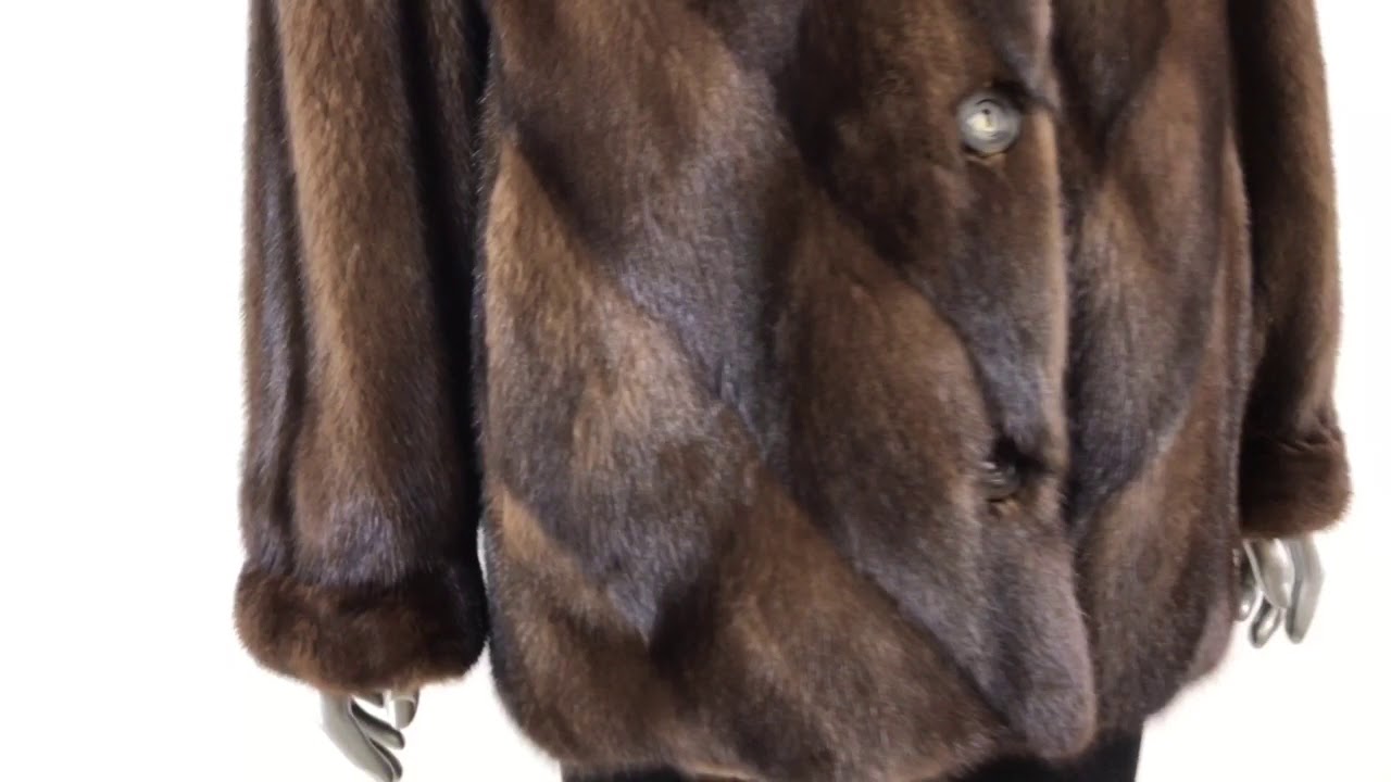 Mahogany Mink Jacket Reversible