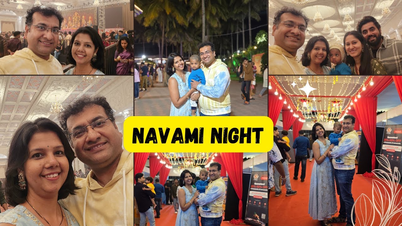 NAVAMI NIGHT | PANDAL HOPPING | BIGGEST DURGA PUJA OF BANGALORE| KRISHNA ROY MALLICK