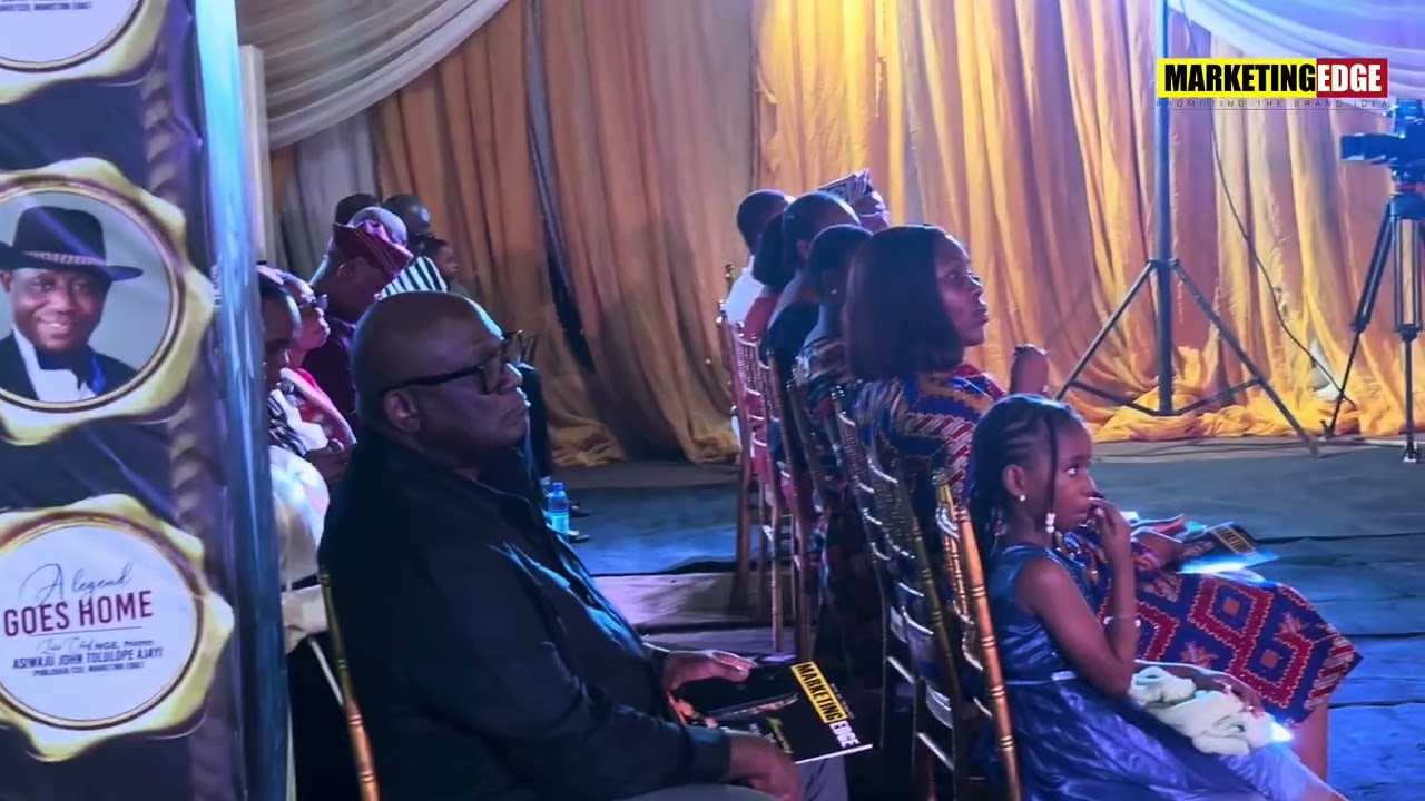 Amos Oladele (GCOO - MARKETING EDGE) opens Night of Tributes held in honor of Chief John Ajayi