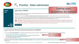 CWS 24/11 - Step by step guide for submissions to PANGAEA