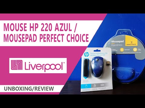 📦 MOUSE HP 220 AZUL / MOUSEPAD PERFECT CHOICE AZUL | UNBOXING/REVIEW | LIVERPOOL COMPRA  EN LÍNEA
