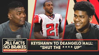 Keyshawn Told Deangelo Hall To Shut The Up After Trash Talking Panthers All Facts No Brakes
