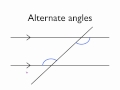 Angles in parallel lines- alternate angles