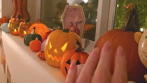ASMR Fast Tapping and Scratching on Different Pumpkins | Whispered | Lo-fi 