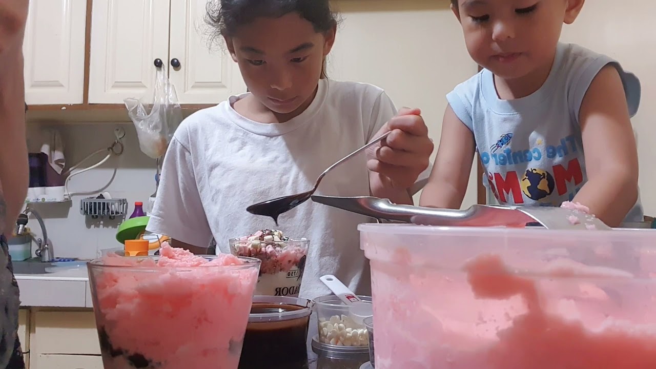 making diy ice scramble!♥️
