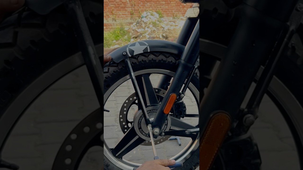 Front Mudgurad install with  bda tyre🌟✨ 