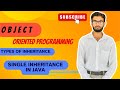Types of inheritance | Single Inheritance in java in Hindi | Java Tutorial