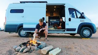 Famous Cozy Cabin Vibes in this INCREDIBLE VAN CONVERSION w/ EPIC HIDDEN SHOWER, TOILET & MEDIA set-up  🚐 Wealth