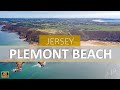 Plemont beach  jersey  channel islands 2022  4k drone