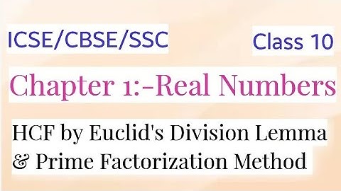 How do you find HCF by Euclid