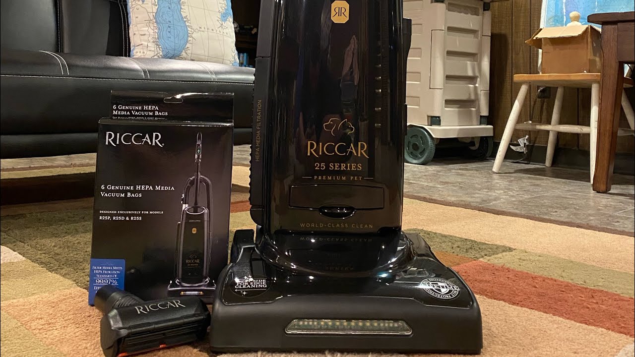 My riccar 25 series premium pet upright bagged vacuum YouTube