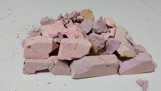 Crushing pink bars with lots of dry crumbles |Asmr Crushing video| Asmr