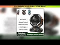 20000mAh Battery Camping Fan with 4 LED Lantern 8 Speeds Desk Fan Portable Outdoor Fan for Outdoor