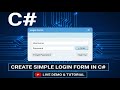 Create a Simple Login Form in C# | Step-by-Step WinForms Tutorial