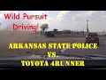 HIGH SPEED & CRAZY PURSUIT on Toyota 4Runner - Arkansas State Police RAMS SUV to end it #chase