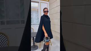 Poncho Capa em Tricot da Absolutti Poncho Capa em Tricot da Absolutti