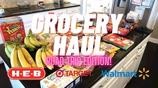 GROCERY HAUL | ROAD TRIP EDITION | WALMART TARGET and HEB by Roots and Arrows 420 views 2 years ago 11 minutes, 48 seconds