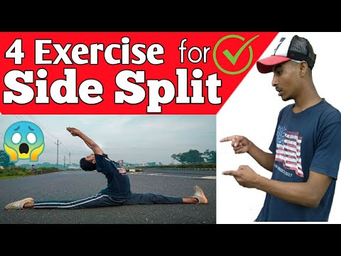 How to do Side Split? ll 4 Exercise for Side Split ll Tutorial for side ...