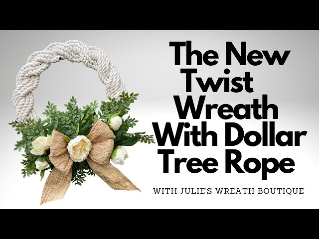 How to Make a Wreath, The Twist Wreath Method, Dollar Tree Crafts