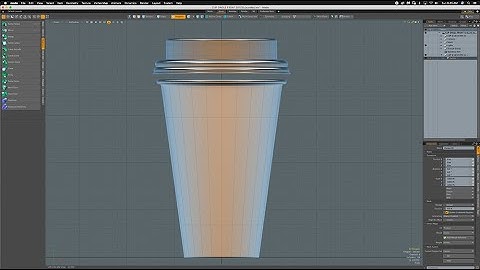 3D COFFE CUP TUTORIAL 08 USING MODO