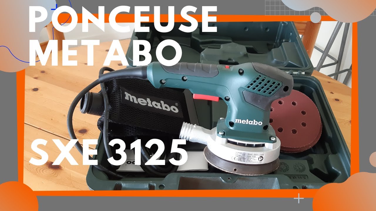 Ponceuse excentrique 310W 150mm - Metabo SXE 3150