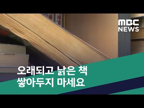 [스마트 리빙] 오래되고 낡은 책 쌓아두지 마세요 (2019.02.26/뉴스투데이/MBC)