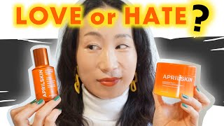 Holy grail for acne? Loved or Hated? APRILSKIN Carrot Serum and Cleansing Balm I Korean Skincare