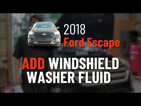 How to Add Windshield Washer Fluid on a Ford Escape (2013-2019)