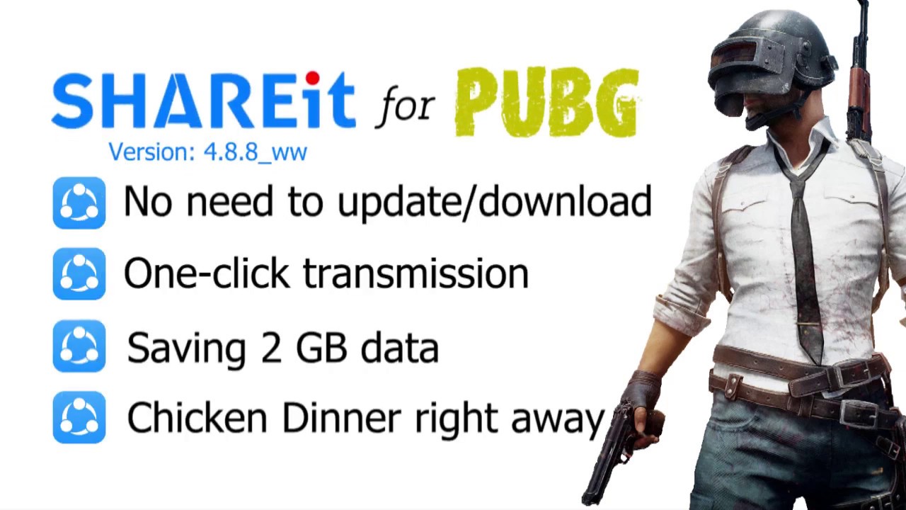 Official|How to Send Full PUBG mobile by SHAREit [2 GB saving by SHAREit One-click Transmission]